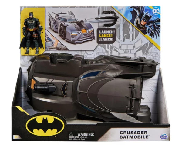 BATMAN E LA BATMOBILE LANCIA RAZZI