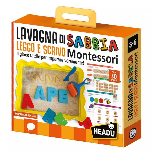 Lavagna di Sabbia Leggo e Scrivo Montessori