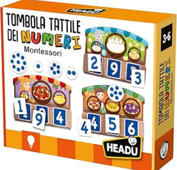 Tombola Tattile dei Numeri Montessori